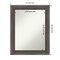Amanti Art Non-Beveled Wood Wall Mirror, Hardwood Chocolate Frame
